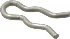 Made in USA - 5/64" Groove, 5/16" Long, Stainless Steel Hair Pin Clip - 0.029" Clip Diam, 1/8" Shaft Diam, Grade 18-8 - Apex Tool & Supply
