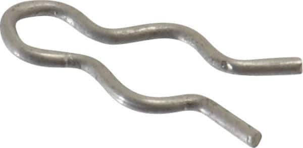 Made in USA - 9/64" Groove, 1/2" Long, Stainless Steel Hair Pin Clip - 0.031" Clip Diam, 3/16" Shaft Diam, Grade 18-8 - Apex Tool & Supply