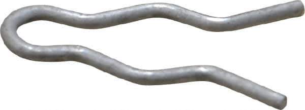 Made in USA - 1/4" Groove, 3/4" Long, Stainless Steel Hair Pin Clip - 0.048" Clip Diam, 5/16" Shaft Diam, Grade 18-8 - Apex Tool & Supply