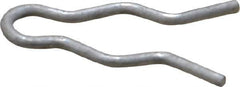 Made in USA - 1/4" Groove, 3/4" Long, Stainless Steel Hair Pin Clip - 0.048" Clip Diam, 5/16" Shaft Diam, Grade 18-8 - Apex Tool & Supply