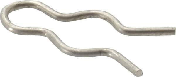 Made in USA - 5/16" Groove, 31/32" Long, Stainless Steel Hair Pin Clip - 0.052" Clip Diam, 3/8" Shaft Diam, Grade 18-8 - Apex Tool & Supply