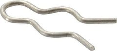 Made in USA - 5/16" Groove, 31/32" Long, Stainless Steel Hair Pin Clip - 0.052" Clip Diam, 3/8" Shaft Diam, Grade 18-8 - Apex Tool & Supply