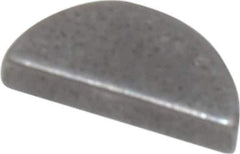 Made in USA - #202 Standard Woodruff Key - 1/4" Long x 1/16" Wide, Steel - Apex Tool & Supply