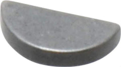 Made in USA - #202-1/2 Standard Woodruff Key - 5/16" Long x 1/16" Wide, Steel - Apex Tool & Supply