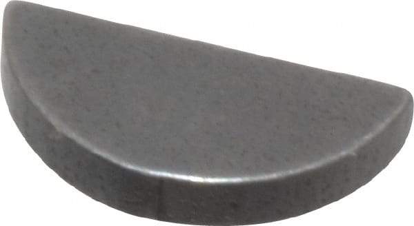 Made in USA - #203 Standard Woodruff Key - 3/8" Long x 1/16" Wide, Steel - Apex Tool & Supply