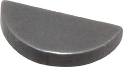 Made in USA - #203 Standard Woodruff Key - 3/8" Long x 1/16" Wide, Steel - Apex Tool & Supply