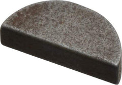Made in USA - #303 Standard Woodruff Key - 3/8" Long x 3/32" Wide, Steel - Apex Tool & Supply