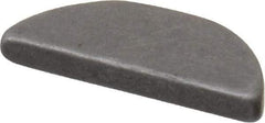 Made in USA - #204 Standard Woodruff Key - 1/2" Long x 1/16" Wide, Steel - Apex Tool & Supply