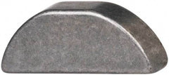 Made in USA - #404 Standard Woodruff Key - 1/2" Long x 1/8" Wide, Steel - Apex Tool & Supply