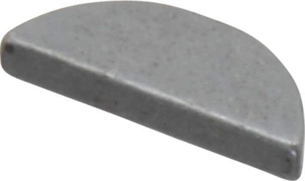 Made in USA - #305 Standard Woodruff Key - 5/8" Long x 3/32" Wide, Steel - Apex Tool & Supply