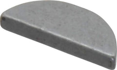 Made in USA - #305 Standard Woodruff Key - 5/8" Long x 3/32" Wide, Steel - Apex Tool & Supply