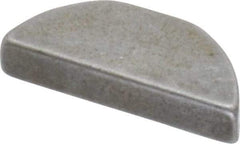 Made in USA - #405 Standard Woodruff Key - 5/8" Long x 1/8" Wide, Steel - Apex Tool & Supply