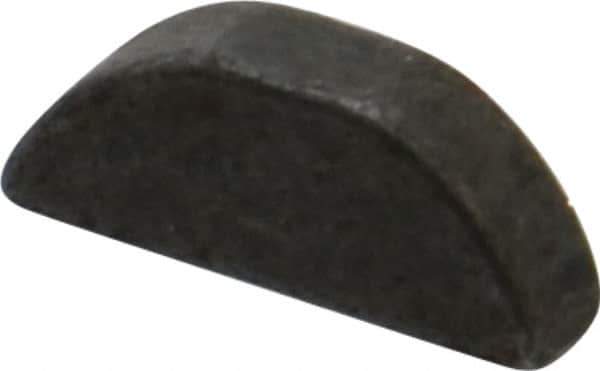 Made in USA - #505 Standard Woodruff Key - 5/8" Long x 5/32" Wide, Steel - Apex Tool & Supply