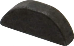 Made in USA - #505 Standard Woodruff Key - 5/8" Long x 5/32" Wide, Steel - Apex Tool & Supply