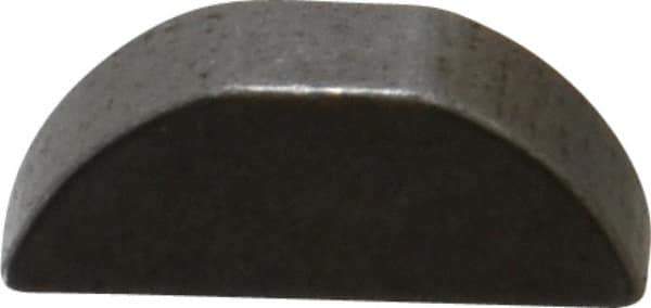 Made in USA - #605 Standard Woodruff Key - 5/8" Long x 3/16" Wide, Steel - Apex Tool & Supply