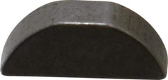 Made in USA - #605 Standard Woodruff Key - 5/8" Long x 3/16" Wide, Steel - Apex Tool & Supply