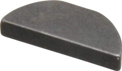 Made in USA - #406 Standard Woodruff Key - 3/4" Long x 1/8" Wide, Steel - Apex Tool & Supply