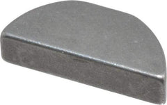Made in USA - #606 Standard Woodruff Key - 3/4" Long x 3/16" Wide, Steel - Apex Tool & Supply