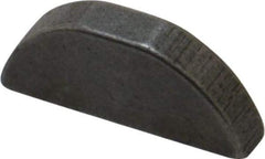 Made in USA - #507 Standard Woodruff Key - 7/8" Long x 5/32" Wide, Steel - Apex Tool & Supply
