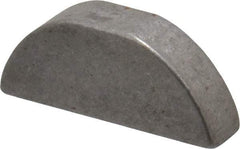 Made in USA - #607 Standard Woodruff Key - 7/8" Long x 3/16" Wide, Steel - Apex Tool & Supply