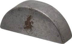 Made in USA - #808 Standard Woodruff Key - 1" Long x 1/4" Wide, Steel - Apex Tool & Supply