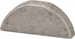 Made in USA - #709 Standard Woodruff Key - 1-1/8" Long x 7/32" Wide, Steel - Apex Tool & Supply