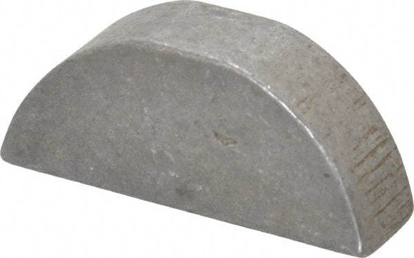 Made in USA - #1009 Standard Woodruff Key - 1-1/8" Long x 5/16" Wide, Steel - Apex Tool & Supply