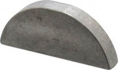 Made in USA - #610 Standard Woodruff Key - 1-1/4" Long x 3/16" Wide, Steel - Apex Tool & Supply