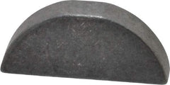 Made in USA - #810 Standard Woodruff Key - 1-1/4" Long x 1/4" Wide, Steel - Apex Tool & Supply