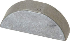 Made in USA - #1010 Standard Woodruff Key - 1-1/4" Long x 5/16" Wide, Steel - Apex Tool & Supply