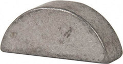 Made in USA - #1210 Standard Woodruff Key - 1-1/4" Long x 3/8" Wide, Steel - Apex Tool & Supply