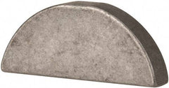 Made in USA - #811 Standard Woodruff Key - 1-3/8" Long x 1/4" Wide, Steel - Apex Tool & Supply