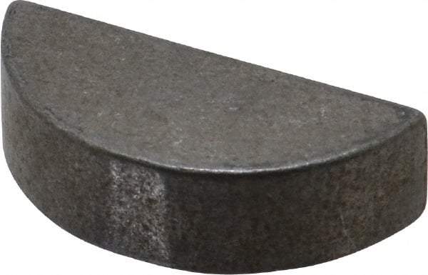 Made in USA - #1211 Standard Woodruff Key - 1-3/8" Long x 3/8" Wide, Steel - Apex Tool & Supply