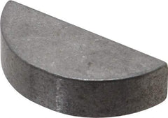 Made in USA - #1212 Standard Woodruff Key - 1-1/2" Long x 3/8" Wide, Steel - Apex Tool & Supply