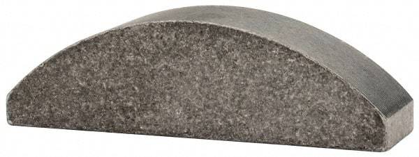 Made in USA - #1622-1 Standard Woodruff Key - 2-3/4" Long x 1/2" Wide, Steel - Apex Tool & Supply