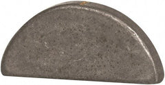 Made in USA - #203 Standard Woodruff Key - 3/8" Long x 1/16" Wide, Alloy Steel - Apex Tool & Supply