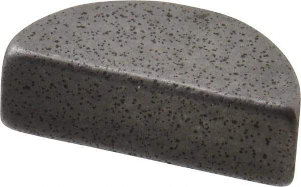 Made in USA - #403 Standard Woodruff Key - 3/8" Long x 1/8" Wide, Alloy Steel - Apex Tool & Supply