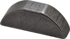 Made in USA - #404 Standard Woodruff Key - 1/2" Long x 1/8" Wide, Alloy Steel - Apex Tool & Supply