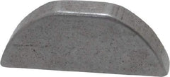 Made in USA - #405 Standard Woodruff Key - 5/8" Long x 1/8" Wide, Alloy Steel - Apex Tool & Supply
