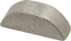 Made in USA - #605 Standard Woodruff Key - 5/8" Long x 3/16" Wide, Alloy Steel - Apex Tool & Supply
