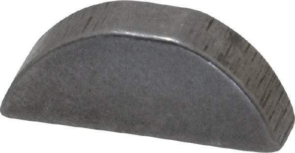 Made in USA - #606 Standard Woodruff Key - 3/4" Long x 3/16" Wide, Alloy Steel - Apex Tool & Supply