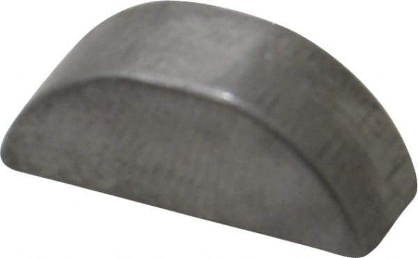 Made in USA - #806 Standard Woodruff Key - 3/4" Long x 1/4" Wide, Alloy Steel - Apex Tool & Supply