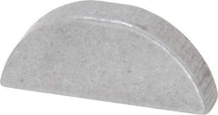Made in USA - #608 Standard Woodruff Key - 1" Long x 3/16" Wide, Alloy Steel - Apex Tool & Supply