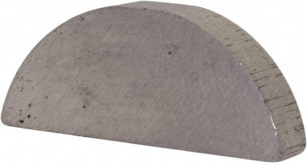 Made in USA - #708 Standard Woodruff Key - 1" Long x 7/32" Wide, Alloy Steel - Apex Tool & Supply