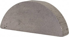 Made in USA - #708 Standard Woodruff Key - 1" Long x 7/32" Wide, Alloy Steel - Apex Tool & Supply