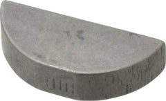 Made in USA - #809 Standard Woodruff Key - 1-1/8" Long x 1/4" Wide, Alloy Steel - Apex Tool & Supply