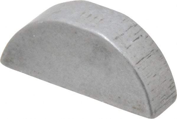 Made in USA - #1009 Standard Woodruff Key - 1-1/8" Long x 5/16" Wide, Alloy Steel - Apex Tool & Supply