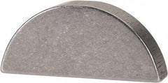 Made in USA - #810 Standard Woodruff Key - 1-1/4" Long x 1/4" Wide, Alloy Steel - Apex Tool & Supply