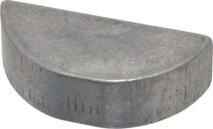 Made in USA - #1210 Standard Woodruff Key - 1-1/4" Long x 3/8" Wide, Alloy Steel - Apex Tool & Supply