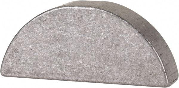 Made in USA - #1011 Standard Woodruff Key - 1-3/8" Long x 5/16" Wide, Alloy Steel - Apex Tool & Supply